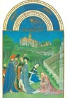 Les riches heures du Duc de BERRY - Château de Dourdan - Avril, les accordailles