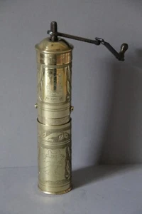 Bosnian Coffee Grinder Olympic 1984 Sarajevo Brass Handmade Vucko Wolf - Picture 1 of 6