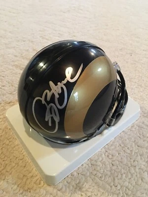 St. Louis Rams Isaac Bruce Autographed NFL Mini Helmet  - Image 1 of 4