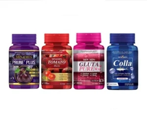 X2 Min&Min Supplement Tomato Prune Colla Vit E Gluta Antioxidant High Vitamin - Picture 1 of 35