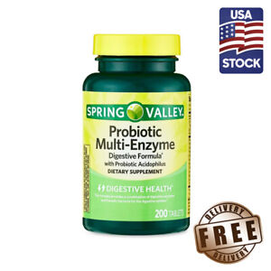 Spring Valley Probiotic Multi-Enzyme Digestive Formula Tablets 200 Count TikTok