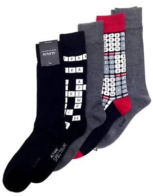 Paquete de 5 pares de calcetines informales de vestir para hombre Alfani de $50 negro gris blanco zapato 7-12 Foto 1 de 3