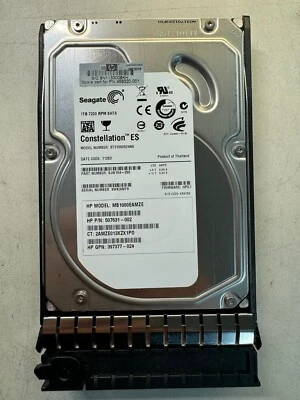 HP 397377-024 MB1000EAMZE 507631-002 1TB 7.2K RPM 32 MB 6Gb/s SATA 3.5" HDD - Image 1 of 4