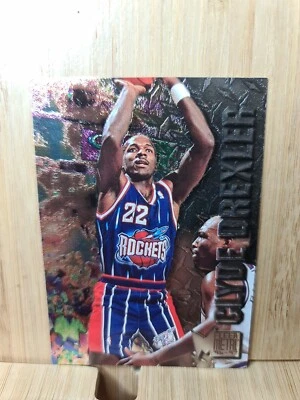 CLYDE DREXLER🏆Fleer 1996 #36 FLEER METAL NBA Card🏆FREE POST - Image 1 of 2