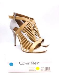 Calvin Klein Naida Dress Slingback Sandals - Sandstorm / Vspr Grey, US 10M - Picture 1 of 9