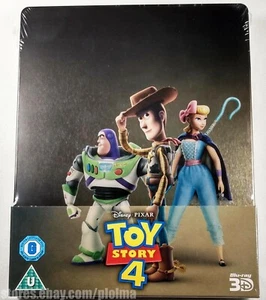 TOY STORY 4 Brand New 3D + 2D Blu-ray STEELBOOK Release 2019 Movie Region-Free - Picture 1 of 5