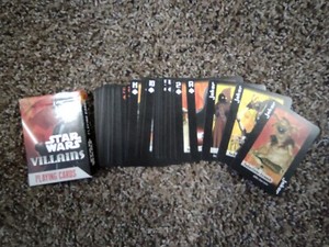 Star Wars Villains Playing Cards