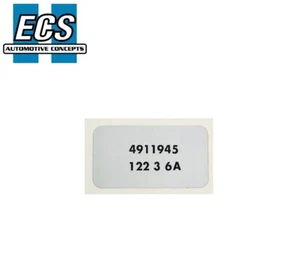 1963-1966 NOS Quality GM Wiper Motor Label 4911945 Chevrolet Pontiac etc - Bild 1 von 1