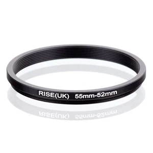 RISE(UK) 55mm-52mm 55-52 mm 55 to 52 Step down Ring Filter Adapter black - Picture 1 of 3