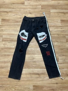 Fashion Jeans Featuring The Joker Heath Ledger 32 Waist 26 Length - Picture 1 of 5