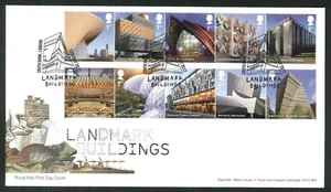 2017 - Land & Buildings FDC - South Bank, London Poststempel - Bild 1 von 1