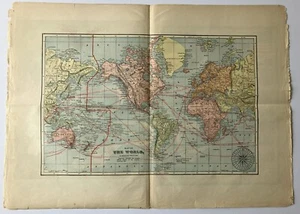 Map of The World 1900 - Picture 1 of 1