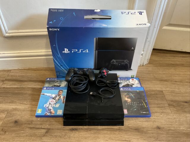 Console PS4 Slim 500GB com 2 Controles e Fifa 19 - 2 Anos de