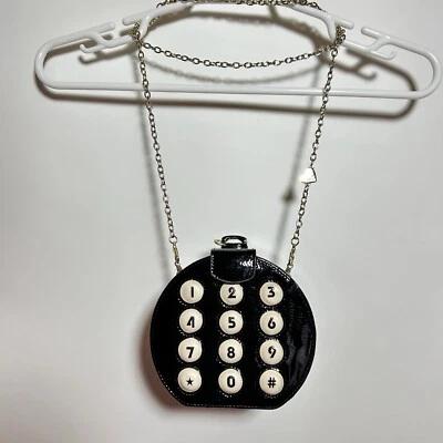 Betsey Johnson Vintage Round Patent Leather Dial Purse Crossbody  - Image 1 of 4