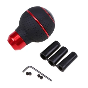 5 Speed Ball Shape Universal Manual Car Gear Shift Knob Lever Stick Shifter Red - Picture 1 of 15