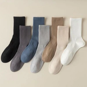 7 Pairs Men Cotton Soft Mid Calf Tube Sports Socks Stretch Breathable Socks - Picture 1 of 20