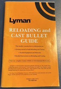Lyman - Reloading and Cast Bullet Guide - Bild 1 von 2