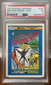 1990 Marvel Universe The Amazing Spider-Man Trading Card #131 - Graded PSA 3 VG - Picture 1 of 2