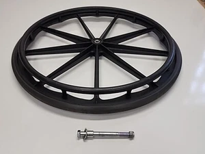 (1) INVACARE TRACER SX5 Wheelchair WHEEL Assembly Bearings, W/ Mounting Hardware - Picture 1 of 13
