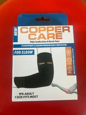 Copper Care Copper Compression Brace for Elbow 1 Pack Adult One Size Fits Most - Image 1 of 2