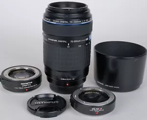 EX++ Olympus Zuko FOUR THIRD 70-300mm f4-5.6 with 1.4X (EX-14) Bonus MFT Adapter - Picture 1 of 14