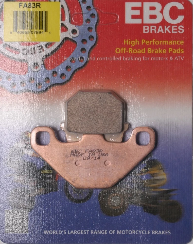 EBC FA83R R Series Sintered Brake Pads Kawasaki KX80 84-96, KX100 95-96 FRONT - Image 1 of 1
