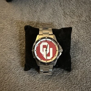 OKLAHOMA SOONERS OU Game Time Watch Coach Series 5atm wr unused - Picture 1 of 4