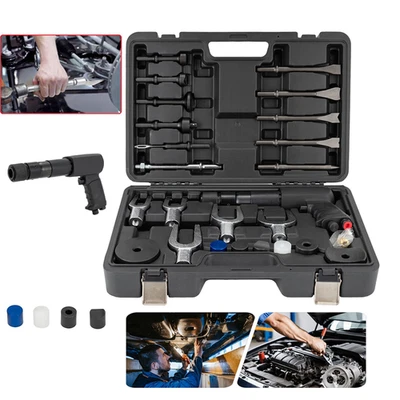 Vibro Druckluftmeißel Satz Meißelhammer Werkzeug Set KFZ Meißel Schraubenlöser - Bild 1 von 4