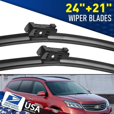 NEW Black OEM Front Windshield Wiper Blades 24"21" For Buick Enclave 2008-2011 - Imagem 1 de 4