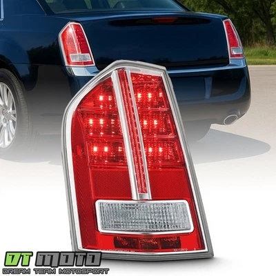 For 2011-2014 Chrysler 300 w/ Chrome Accent LED Tail Light Brake Lamp - Driver - Image 1 of 4