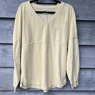 Толстовка Victoria's Secret розовая махровая ткань размер средний вышивка - Изображение 1 из 4