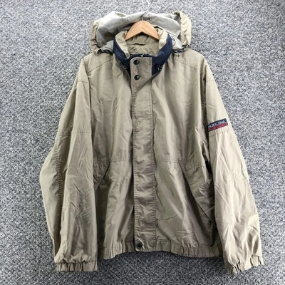 Chaqueta cortavientos Pacific Trail vintage beige tostado para hombre talla XL bolsillos con cremallera completa Foto 1 de 4