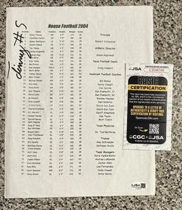 Tim Tebow Signed Nease High School Football Roster Florida Gators Heisman - Picture 1 of 2