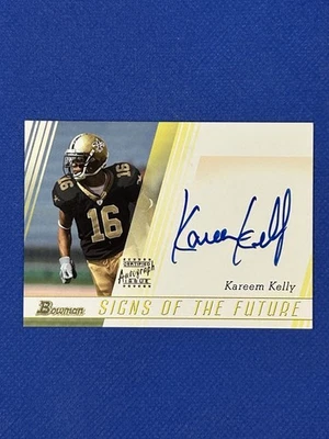 2003 Bowman Signs of the Future KAREEM KELLY AUTO #SF-KK Saints autograph - Image 1 of 3