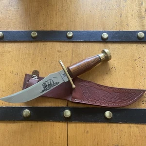 CASE XX 1990 KODIAK STAG 6” STAINLESS BLADE/BRASS W Original Sheath CLean!! - Picture 1 of 19