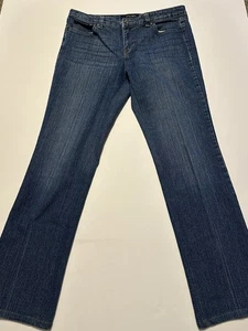 Nine West Jeans Women's Denim Blue Pants Mid Rise Straight Size 12 - Picture 1 of 6