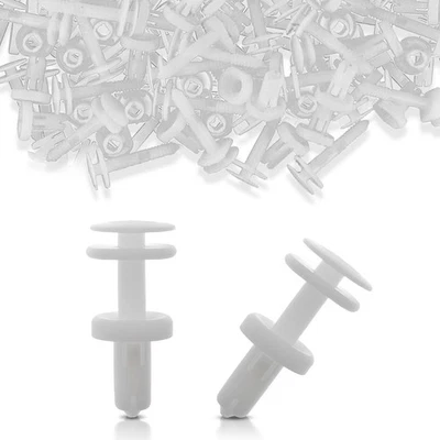 50pcs New White Push Type Retainer Clips Door Trim Panel for GM Truck Chevrolet - Image 1 of 4