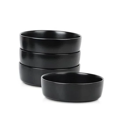  Eden 4-Piece Pasta Bowl Set Stoneware 4-Piece - Pasta Bowl Black - Image 1 of 4