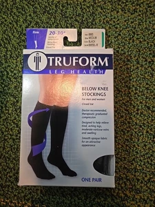 Truform Medical Kompressionsstrümpfe - Medium Black 20-30mmHg - Bild 1 von 3