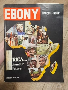 Ebony Magazine Special Issue Africa August 1976 Large Size Vintage Very Good - Imagen 1 de 16
