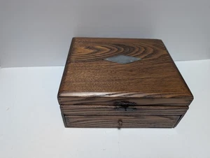 Antique Wooden Box - Picture 1 of 12