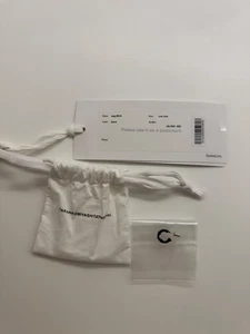 TAKAHIROMIYASHITA THESOLOIST. BONE SHAPED EARRING. (BLACK) .925 STERLING SILVER - Bild 1 von 4