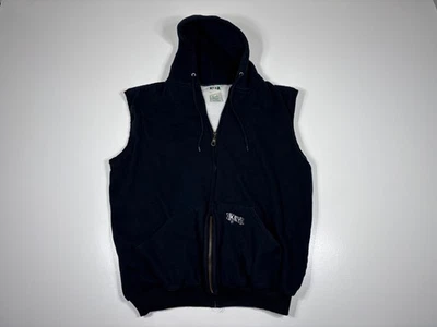 Chaleco Key para Hombres XLR Azul Marino Ropa de Trabajo Forrado Térmico Sin Mangas Sudadera con Capucha Cremallera Frontal Cálido Foto 1 de 4