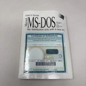 Genuine: Microsoft MS-DOS 6.22 Full Version with 3.5 disks & COA New Sealed! - Picture 1 of 3