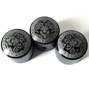 Interruptores de control de tono perillas guitarra eléctrica interruptores metálicos tapas potenciómetro - Imagen 1 de 5