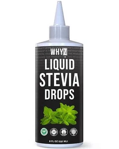 WHYZ Liquid Stevia Drops 8oz Plant-Based, Zero Calorie Sweetener, 1,183 Servings - Picture 1 of 11