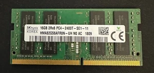 SK Hynix 16GB 2Rx8 PC4-2400T SE1-11 HMA82GS6AFR8N-UH NO AC Memory RAM - Picture 1 of 2