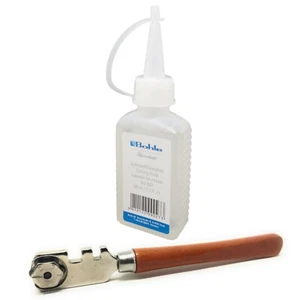 Bohle Silberschnitt Schneidflüssigkeit Schneidöl 50 ml + Calini Glasschneider
