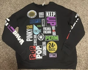 XXIVK Magic World Tour Sweatshirt Size XL Lay It Back Players Only Black Canvas - Picture 1 of 3