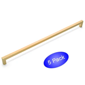 *5 Pack* Cosmas Cabinet Hardware Brushed Gold Modern Handle Pull #14777-320BG - Picture 1 of 1